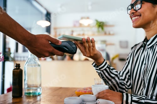 Preview: Barista working in a bar cafeteria