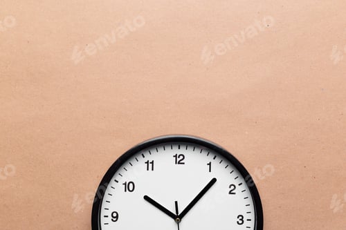 Preview: Wall Clock on color background