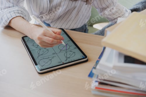 Preview: Solving geometry and mathematics using tablet