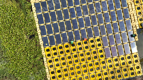 Preview: Renewable Energy Eco Technology Electric Power Industry Solar Panels on Floating