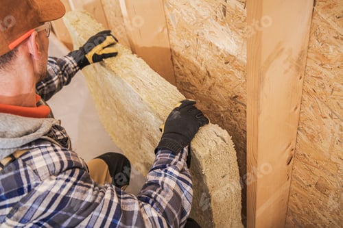Preview: Contractor Installing Mineral Wool Insulator