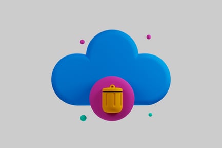 Preview: Cloud data removal icon