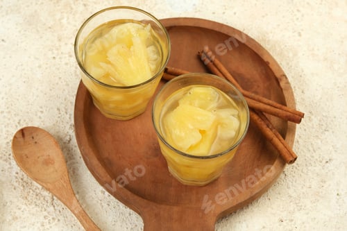 Preview: Setup Nanas or Pineapple Cinnamon Punch Stew, Indonesian Traditional Drink