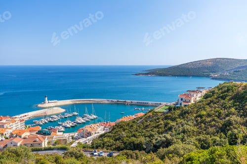 Preview: Landscape travel view of Adriatic coast in Montenegro or Croatia