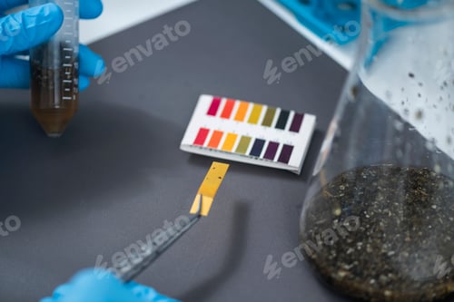 Preview: Agrochemical examination of agriculture sample in laboratory.