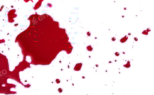 Preview: Blood on white background