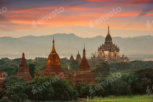 Preview: Bagan, Myanmar temples in the Archaeological Zone