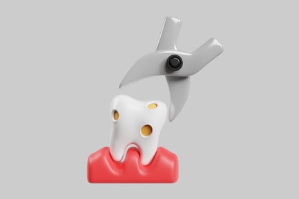 Preview: Extraction forceps with tooth cavities