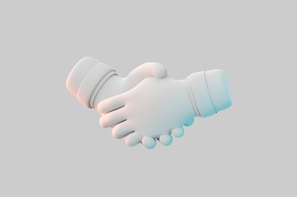 Preview: Cartoon handshake agreement concept