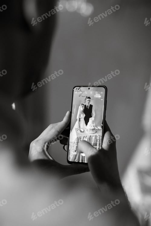Preview: Bride and groom cutting and tasting wedding cake