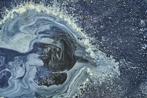 Preview: Closeup of a swirly frozen water surface for textures and backgrounds