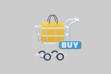 Preview: Shopping cart with gift