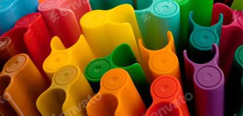 Preview: Background of beautiful colorful pens