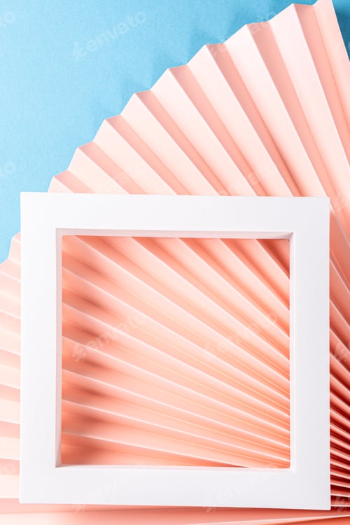Preview: Colorful abstract background with paper fans
