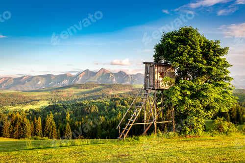 Preview: Stunning tatra mountains at sunset in summer, Europe