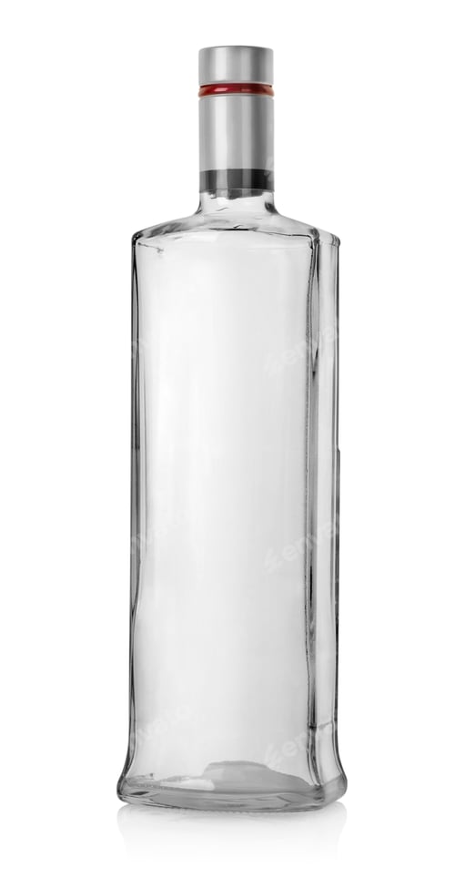 Preview: Glass bottles of vodka