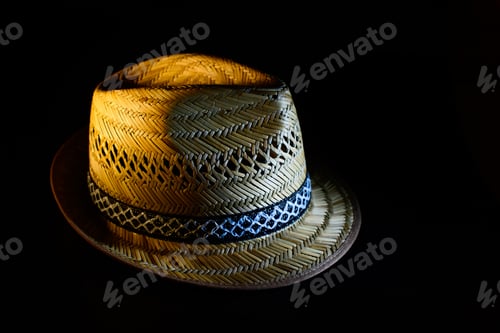 Preview: Handmade real straw summer hat