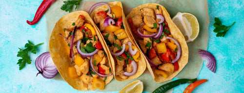 Preview: Traditional Mexican tacos with meat