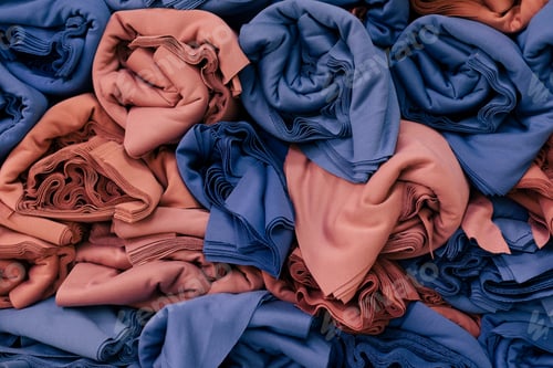 Preview: Texture of red and blue textile