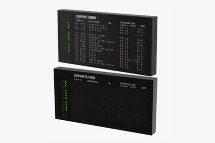 Preview: Vintage Airport Departures Board