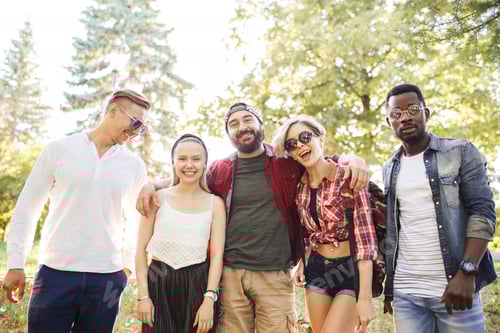 Preview: Group Of Friends Having Fun Together Outdoors