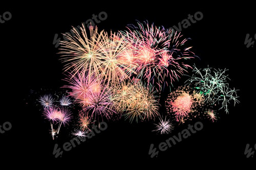 Preview: Colorful fireworks explosion in annual festival