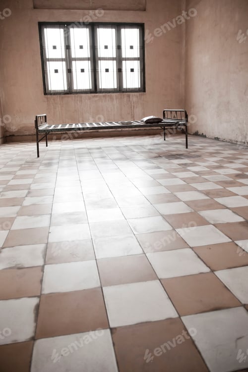 Preview: Torture Room at The Tuol Sleng Genocide Museum (S-21 Prison), Phnom Penh, Cambodia, Southeast Asia