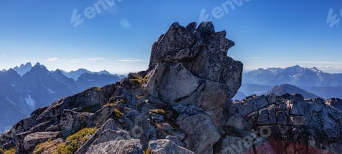Preview: Canadian Rocky Mountain Landscape. Nature Background Panorama. Sunny Day