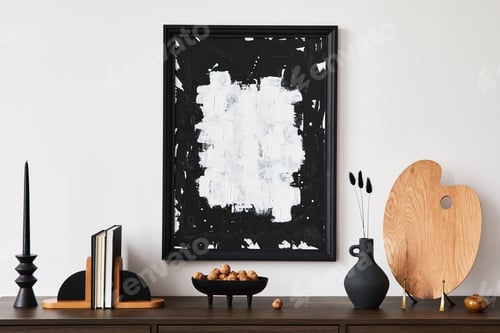 Preview: Creative composition of modern living room interior design