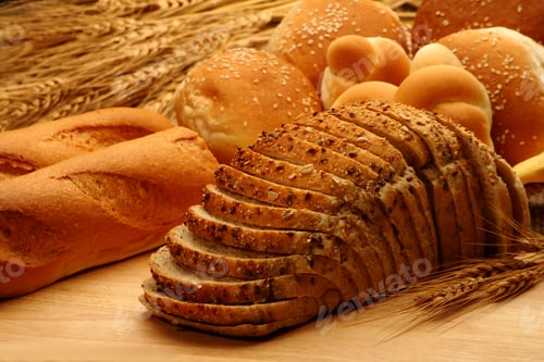 Preview: Different types of whole wheat baked foods