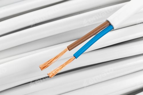 Preview: Electric cables closeup