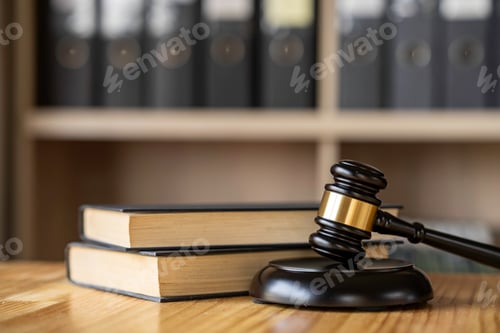 Preview: judgment hammer, Legal office. Attorney at law. Law and justice. Wooden judge gavel, close-up view.