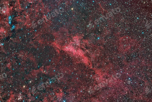Preview: LBN 251 emission and reflection nebula in the constellation Cygnus