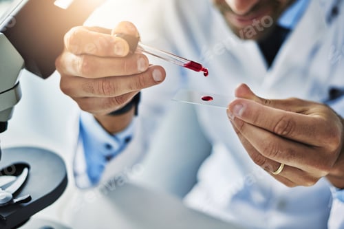 Preview: These will need further examining. Shot of a scientist analyzing medical samples in a lab.