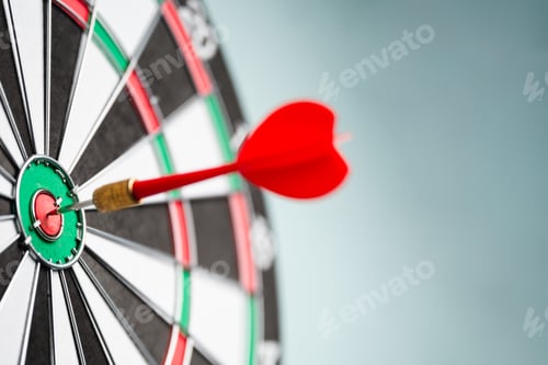 Preview: Target objective success goal dart. Bullseye growth aim. Strategy performance.