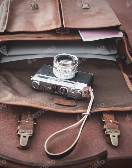 Preview: Leather Bag and Film Camera