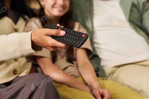 Preview: Watching Television Together on Comfortable Couch