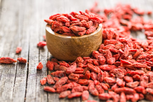 Preview: Dried goji berries.