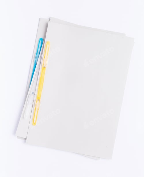 Preview: Paper blank sheet isolated at white background