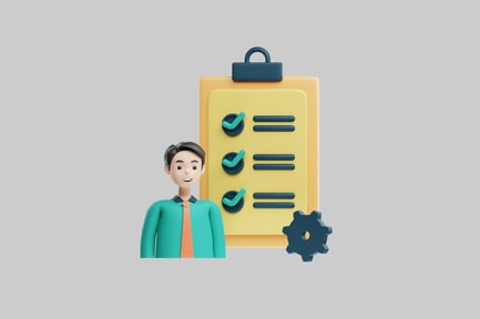 Preview: Clipboard tasks cartoon business