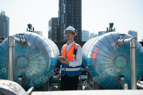 Preview: Engineers inspect the completed air conditioning and water systems to continue verifying
