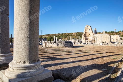 Preview: Nymphaeum of Perge. Ruins of ancient Pamphylian city located in Antalya Province, Turkey.