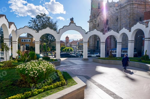 Preview: A plaza in Potosi, Bolivia.
