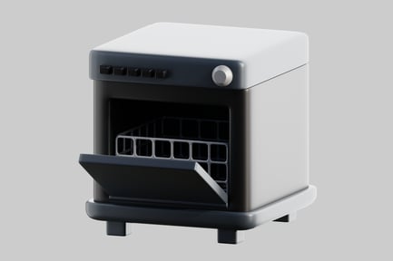 Preview: Compact and Elegant Refrigerator in Black and White Shades