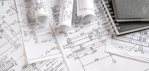 Preview: Architects concept, engineer architect designer freelance work on start-up project drawing, construc