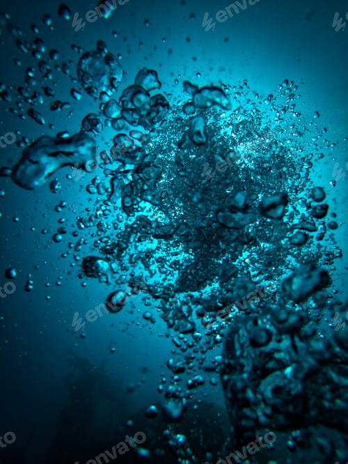 Preview: Air bubbles in blue