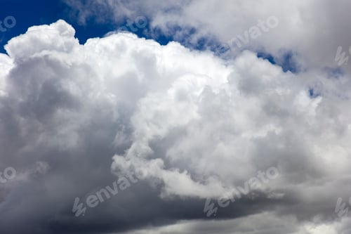 Preview: White clouds on the blue sky