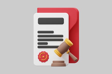 Preview: Agreement with gavel cartoon style