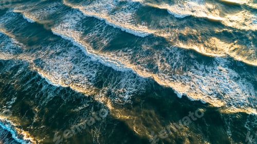 Preview: Sea waves on the beautiful morning sea