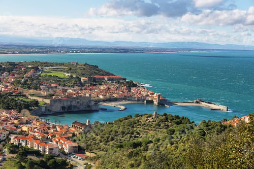 Preview: Collioure, medieval fortress walls, France